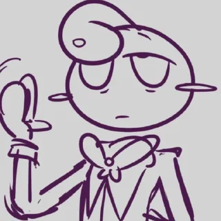 Telegram sticker ☹️ зеркало с большим эго и красотой (alierwit)