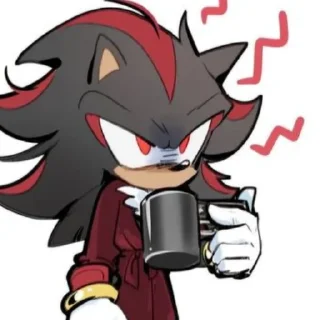 Telegram sticker 😡 Shadow the hedgehog.