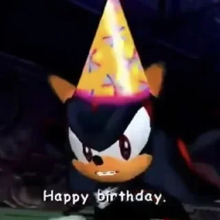 Video sticker 🥳 Shadow the hedgehog.