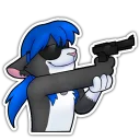 Telegram sticker 🔫 Maho SFW Pack 1 @mahogato)