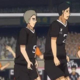 Telegram sticker 🏐 - 𝐽𝑂𝐼𝑁 : @AHMSHY . Haikyuu