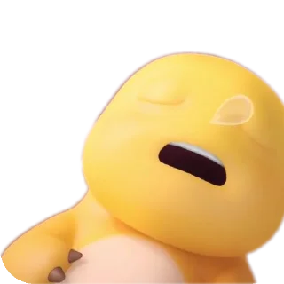 Telegram sticker 😴 Dino kuning :: @Zincote