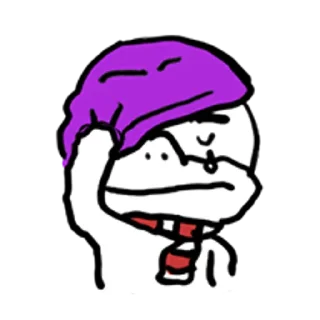 Telegram sticker 😀 연습장 탈출 프렌즈