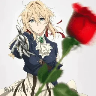 Telegram sticker 🌹 - ᗷY @ahMshY 𓉮 . Throwing Flowers