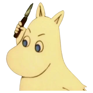 Telegram sticker 😠 👉🏻 @truecatharsis: Moomins