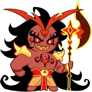 Telegram sticker 🤩 Burning Spice Cookie • @run_cookie_run