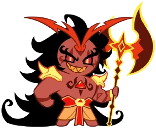 Telegram sticker 🤩 Burning Spice Cookie • @run_cookie_run