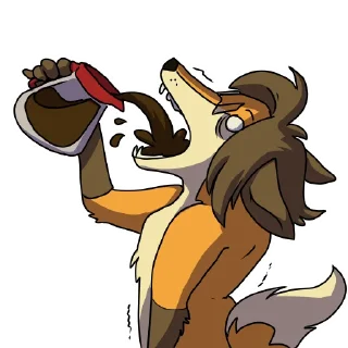 Telegram sticker ☕️ Box Fox