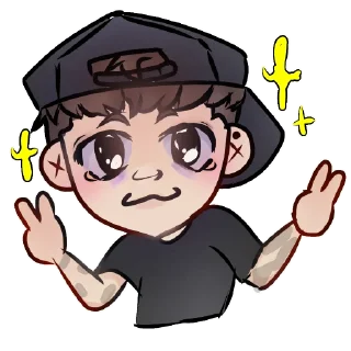 Telegram sticker ✋ ☆CMH☆ - @PRIdurovvART