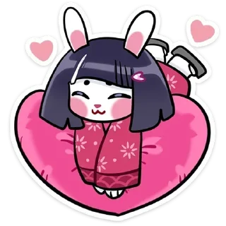 Telegram sticker ❤️ Усагичи @stickroom