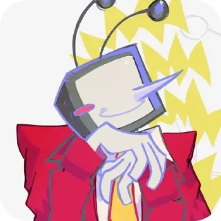 Telegram sticker 😗 IT'S TV TIME @TgEmodziBot