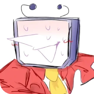 Telegram sticker 🥵 IT'S TV TIME @TgEmodziBot