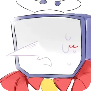 Telegram sticker 😱 IT'S TV TIME @TgEmodziBot