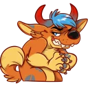 Telegram sticker 😈 Hoofdog