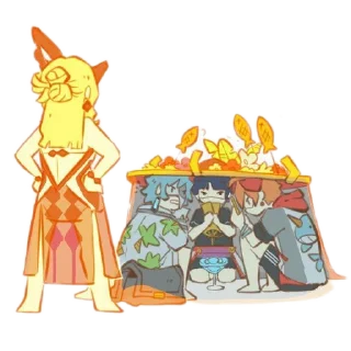 Telegram sticker 🧸 Genshin عرب 💠