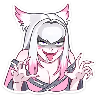 Telegram sticker 😈 Лисий тандем: Мари и Минто от @TgSticker