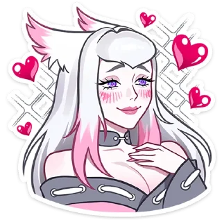 Sticker 🥰 Лисий тандем: Мари и Минто от @TgSticker
