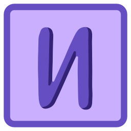 Sticker 🔤 Фиолетовый 💜  от @emoji_png_vector