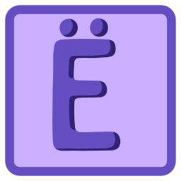 Sticker 🔤 Фиолетовый 💜  от @emoji_png_vector