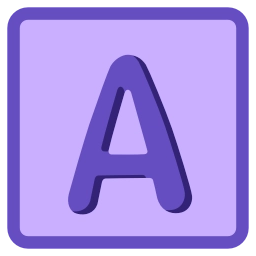 Sticker 🔤 Фиолетовы...