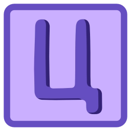 Sticker 🔤 Фиолетовый 💜  от @emoji_png_vector