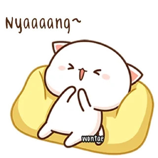 Video sticker 🍥 Mochi Mochi Peach Cat by @wontae