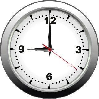 Telegram sticker 🕘 It's Time!
