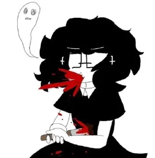 Video sticker 🔪 ghost [without pals] [@hatemilkins]