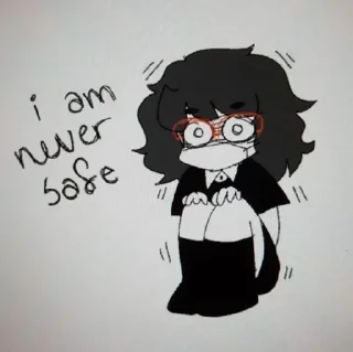 Telegram sticker 😰 ghost [without pals] [@hatemilkins]