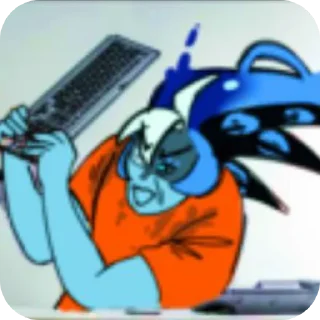 Telegram sticker ⌨ кукiсран (от сэммикса)