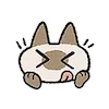 Sticker 😋 Siamese Cat Lil Bean Puree Emoji