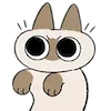 Sticker 🧜‍♀️ Siamese Cat Lil Bean Puree Emoji