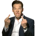 Telegram sticker 🖕 Benedict Cumberbatch