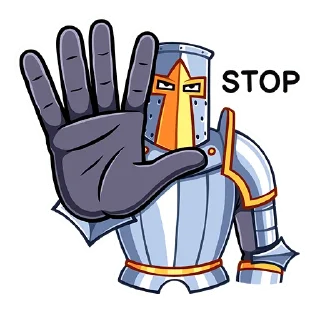 Telegram sticker ✋ Найт (@TgSticker)