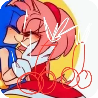 Sticker 👄 Эми шлюхан и её муж фембой