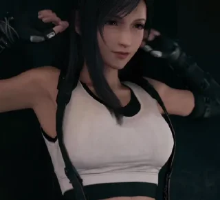 Telegram sticker 👊 TifaLockhart by @genesis_rhapsodos