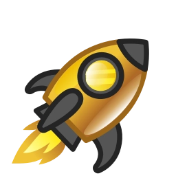 Sticker 🚀 Black Emoji