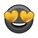 Video sticker 😍 Black Emoji