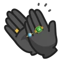 Video sticker 👏 Black Emoji