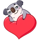 Telegram stiker ❤️ Kozy Koala