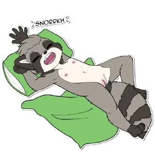 Telegram sticker 😴 NSFW cub girls — @stckrRobot