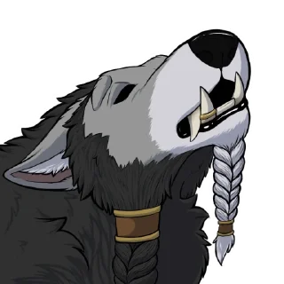 Телеграм стикер 🐺 Mjodvitnir_SFW