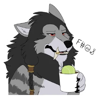 Телеграм стикер ☕️ Mjodvitnir_SFW