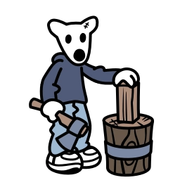 Telegram sticker 🪵 Bones @MoiStikiBot