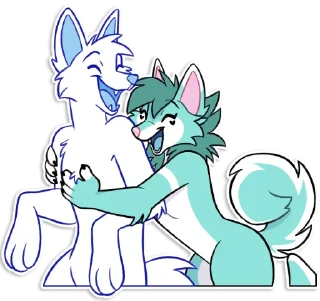 Telegram sticker ☺️ Saturn Husky! @cosmicsaturn