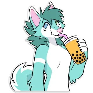 Video sticker 🧋 Saturn Husky! @cosmicsaturn
