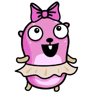 Video sticker 💃 Free Gophers Pack