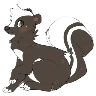 Telegram sticker 1️⃣ Starfall Skunk Pack 3 of them