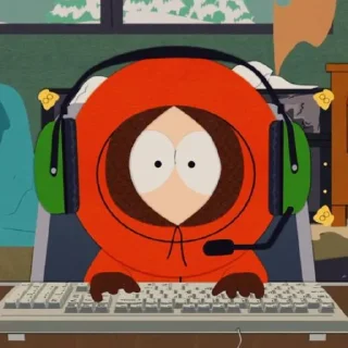 Video sticker 🏵️ South Park::Kenny McCormick;;