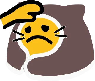 Telegram sticker 😔 Comfy